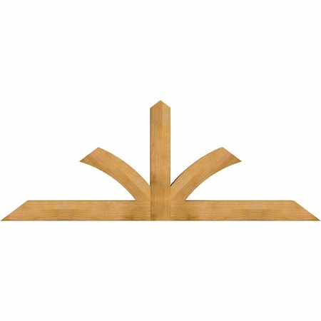 Ekena Millwork Richland Rough Sawn Timber Gable Bracket, Western Red Cedar, 96"W x 36"H x 6"D x 6"F, 9/12 Pitch GBW096X36X0606RIC00RWR